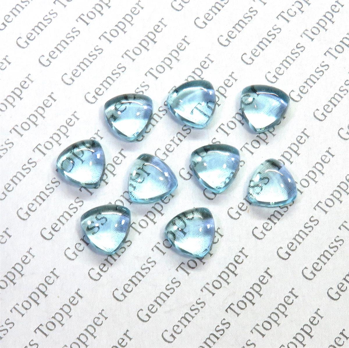 Sky Blue Topaz 4x4 mm Trillion Cabochon
